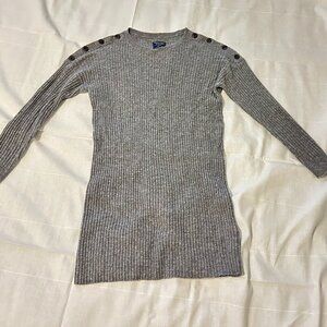 NWOT Abercrombie & Fitch Grey Long Sleeve Sweater Dress Size S